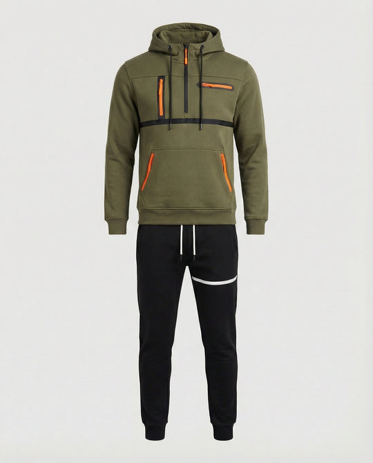 Herren sportliches Hoodie- und Jogginghosen-Set EB
