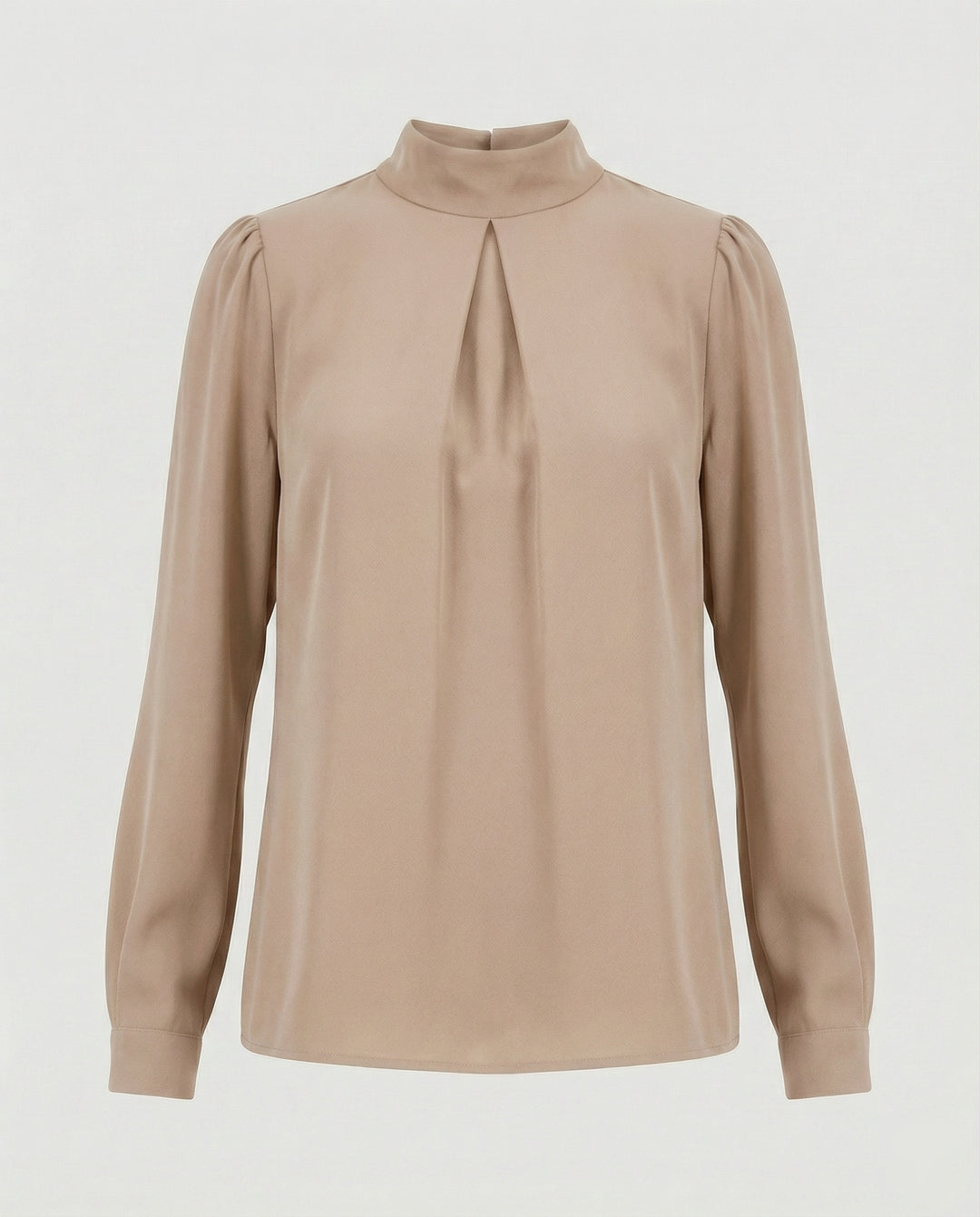 Damen elegante Bluse mit Stehkragen EB