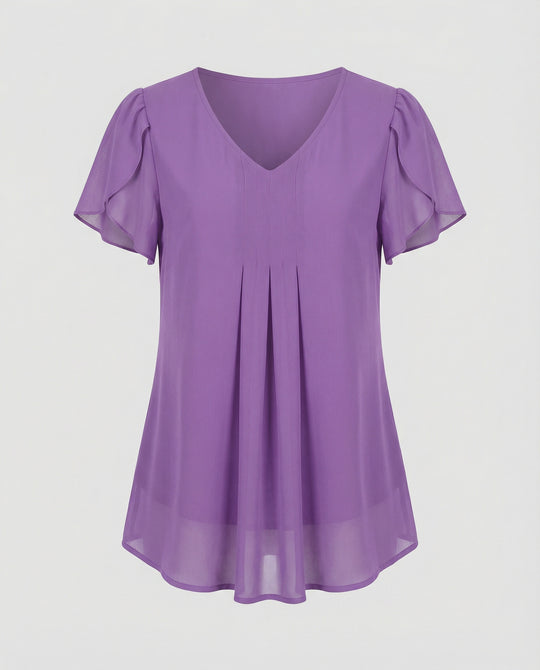 Tunika Bluse Damen mit Schmetterlingsärmeln
