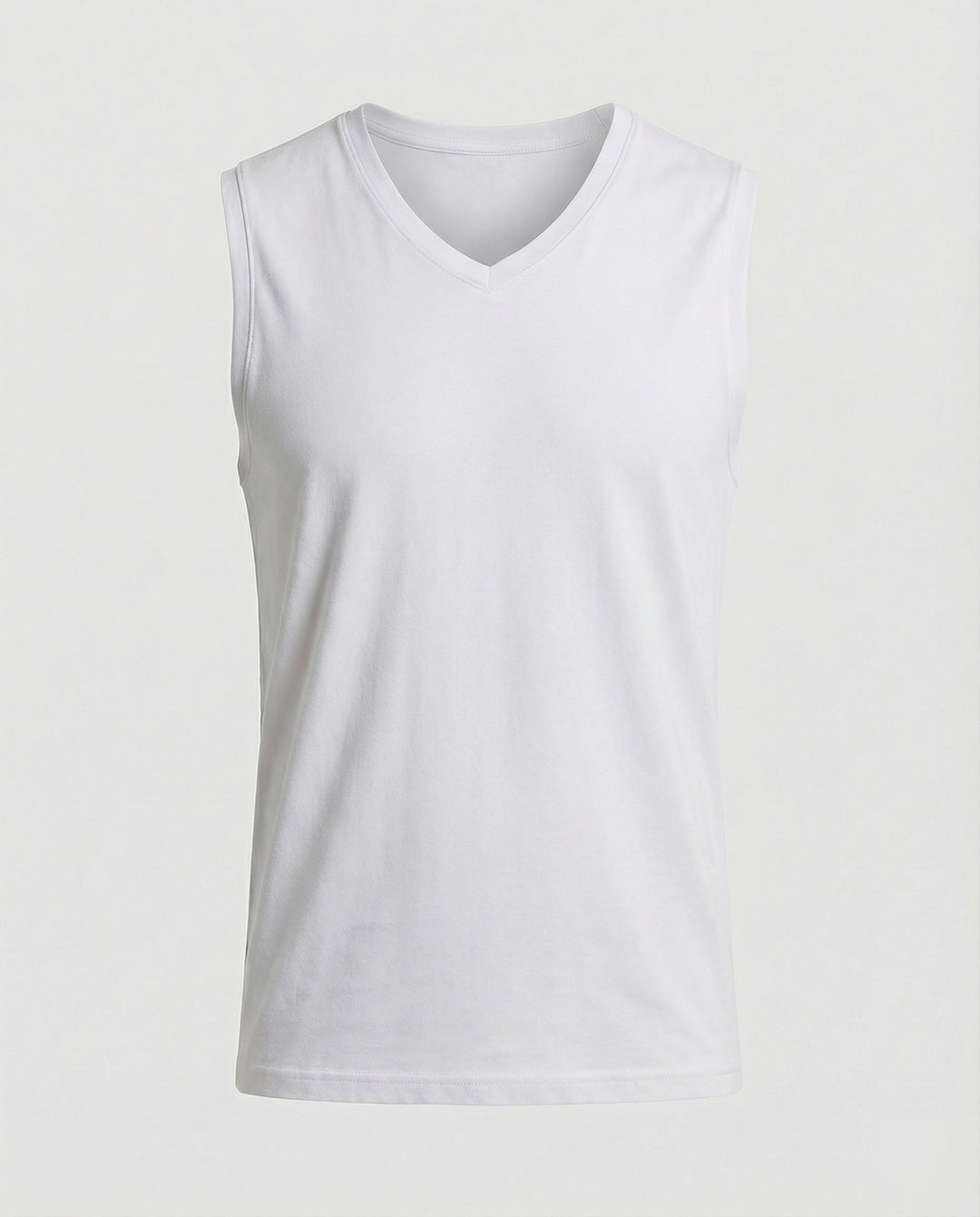Herren ärmelloses V-Ausschnitt-Tanktop aus atmungsaktivem Stretchmaterial EB