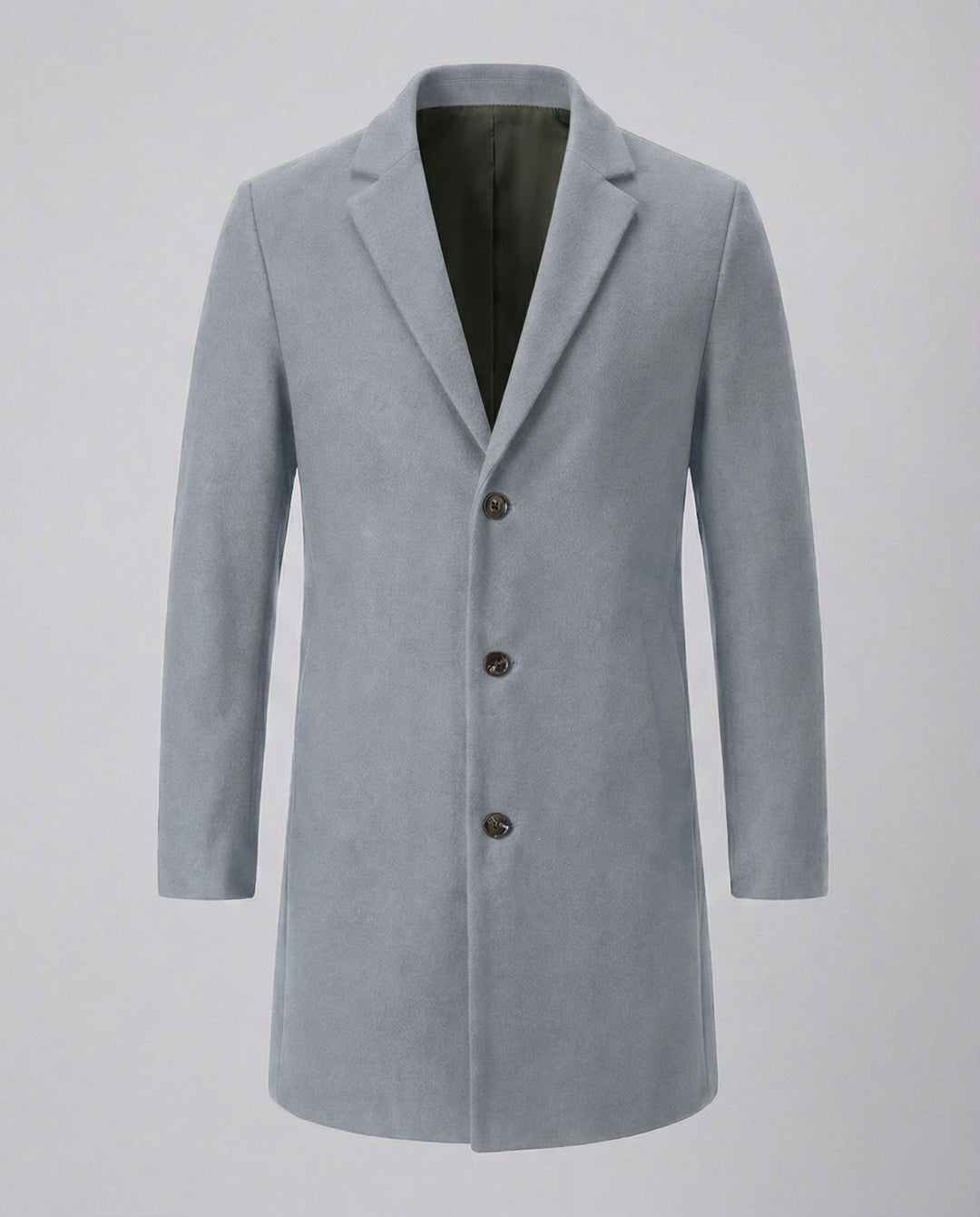 Herren eleganter Longblazer mit modernem Schnitt und doppelter Knopfreihe EB
