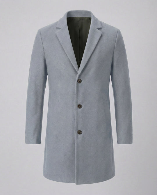 Herren eleganter Longblazer mit modernem Schnitt und doppelter Knopfreihe EB