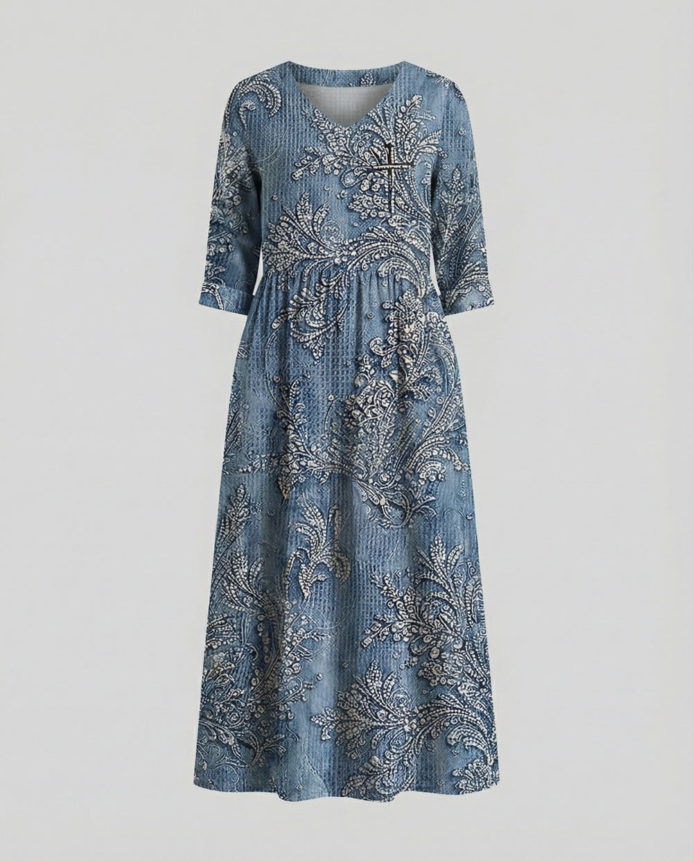 A-Linie Maxikleid Damen Mit Taschen