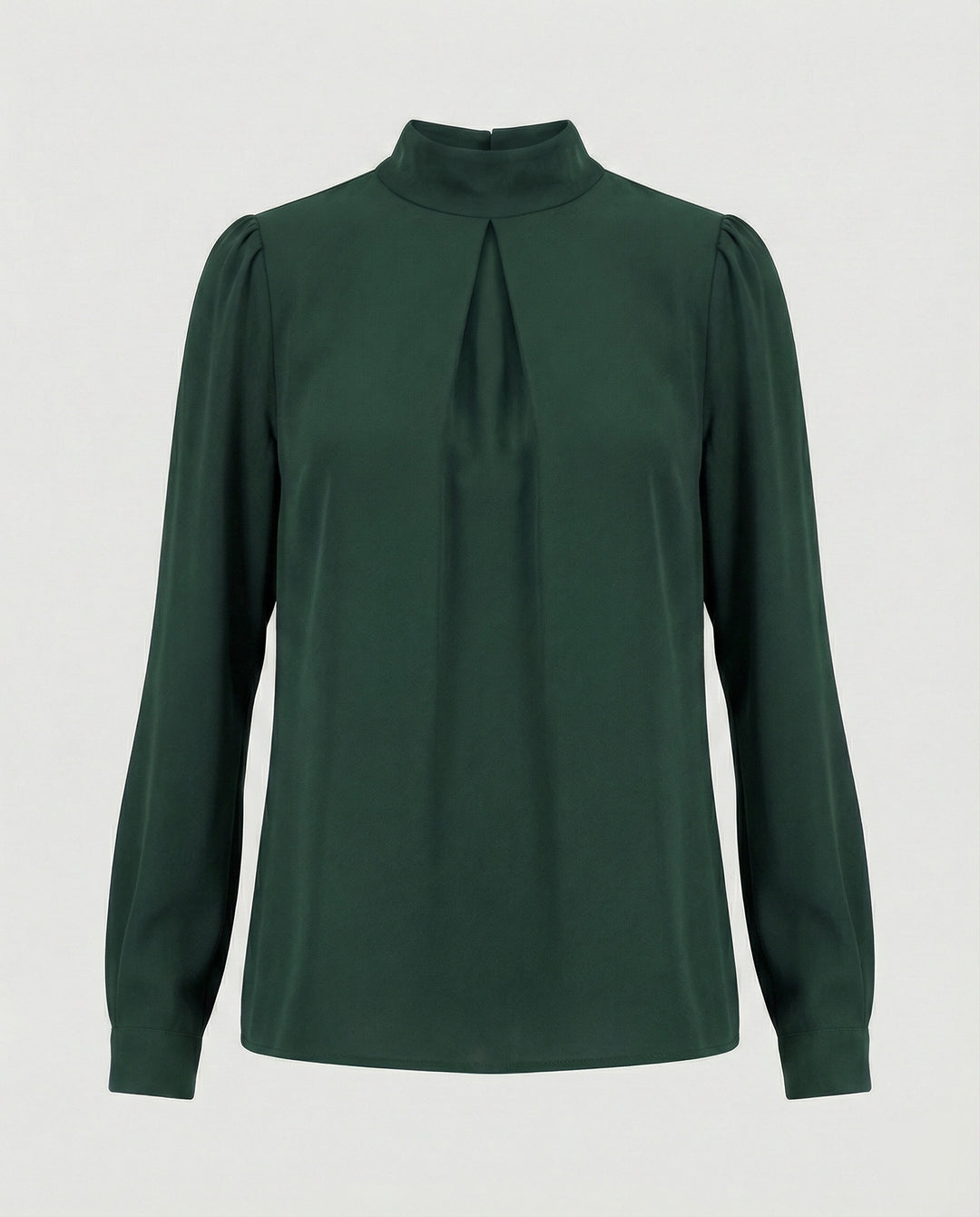 Damen elegante Bluse mit Stehkragen EB
