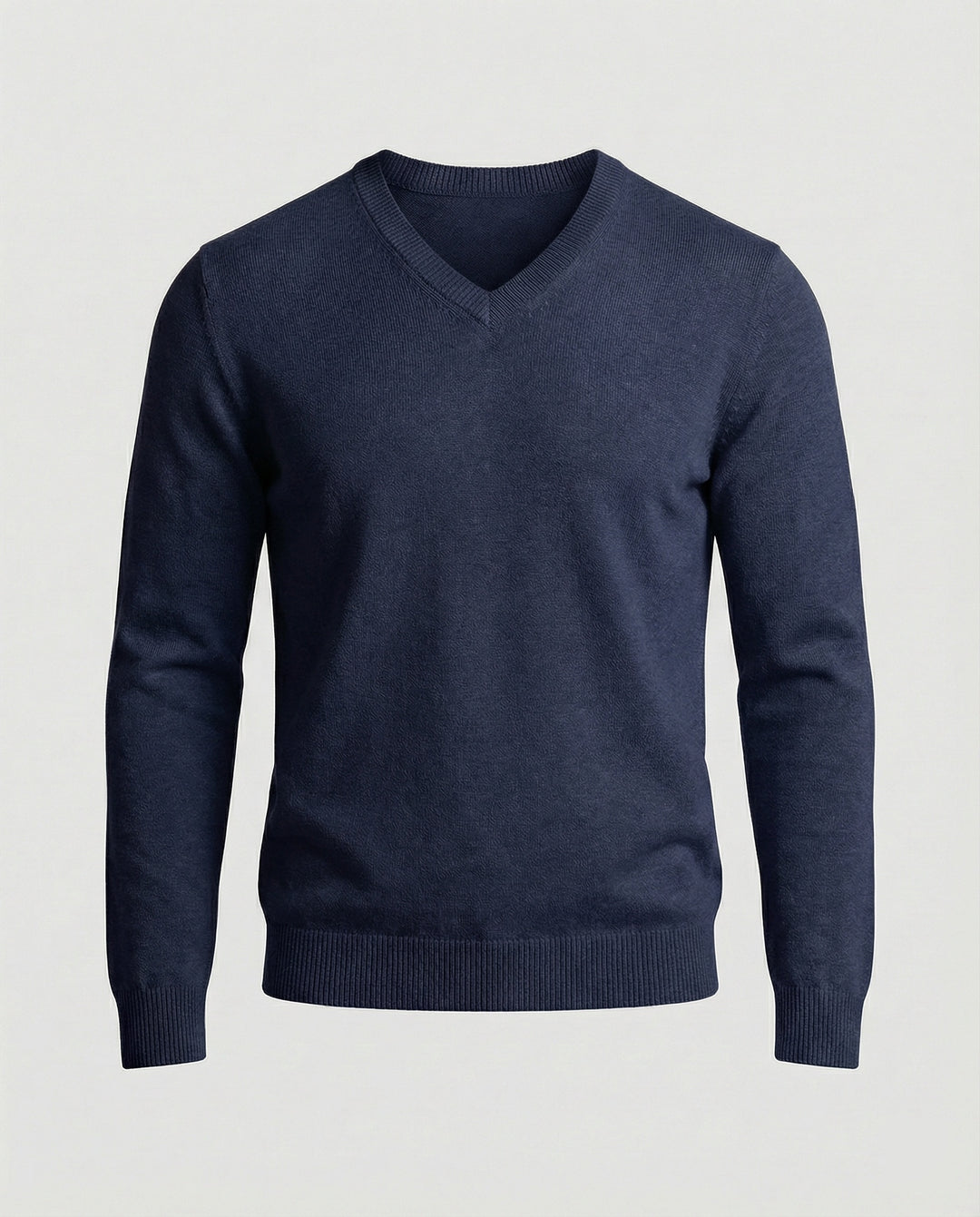 Herren V-Ausschnitt Feinstrickpullover EB