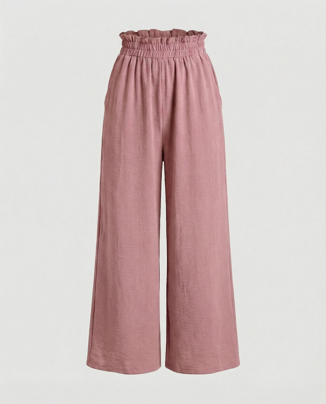 Damen Culotte-Hosen mit weitem Bein und elastischem Bund EB