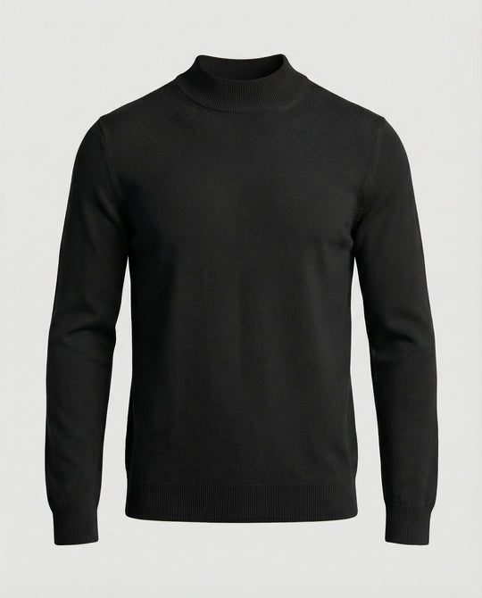 Herren Strickpullover mit Stehkragen