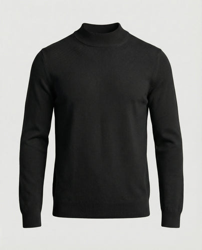 Herren Strickpullover mit Stehkragen