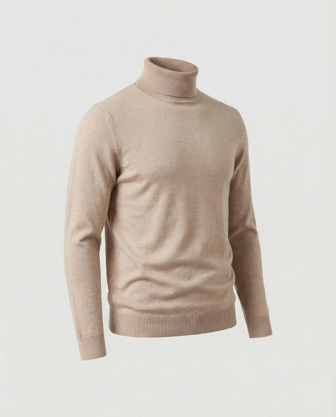 Herren Rollkragenpullover aus weichem Merinowolle EB