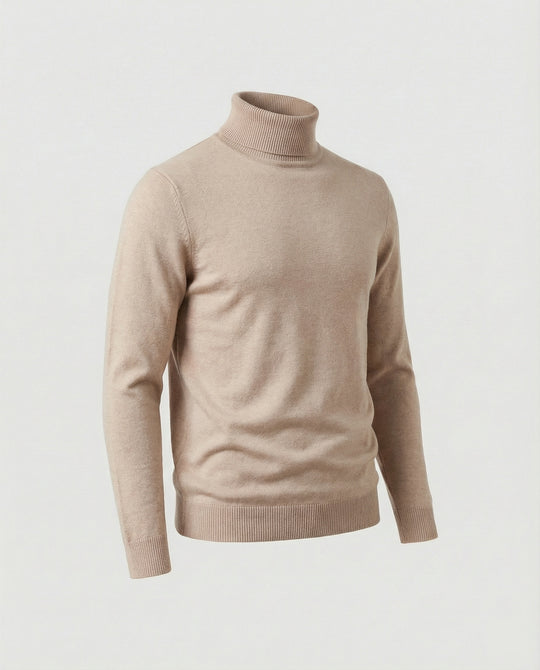 Herren Rollkragenpullover aus weichem Merinowolle EB