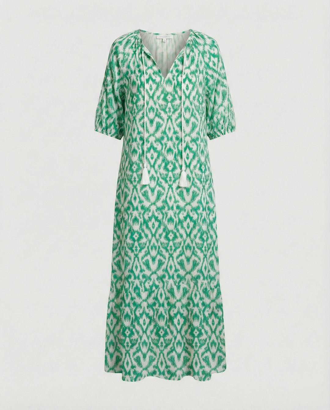 Boho Maxikleid Damen Kordelzug