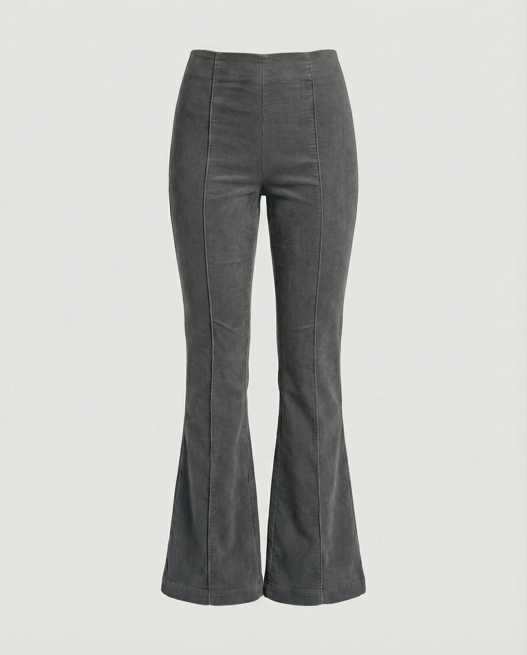 Damen Flared Cord-Hose mit hohem Bund und weichem Material EB