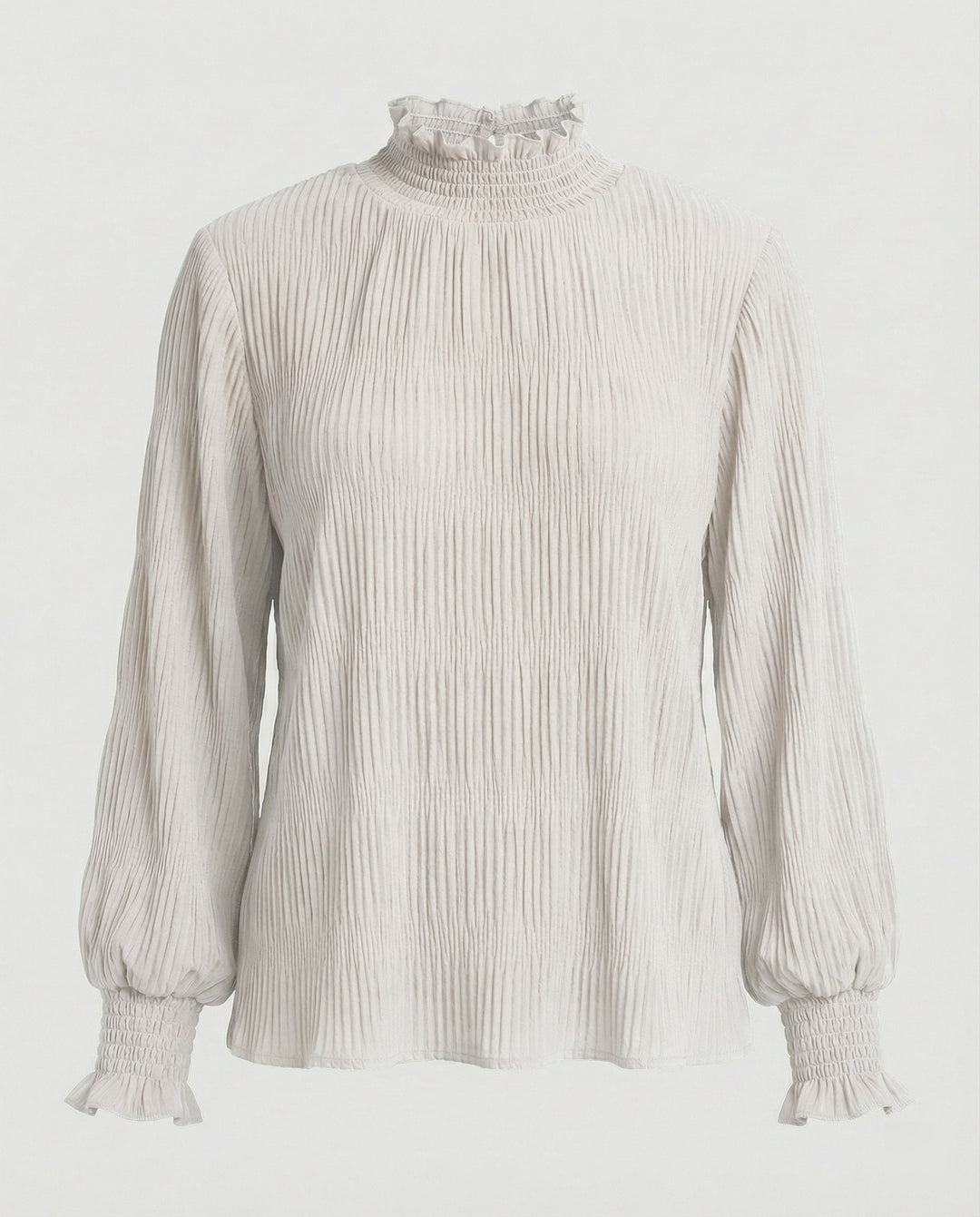 Bluse Damen Plissee Rüschen