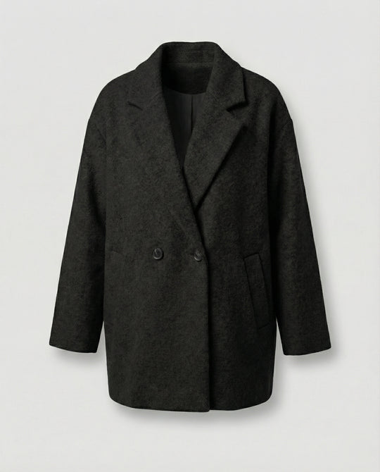 Damen Oversized Wollmantel EB
