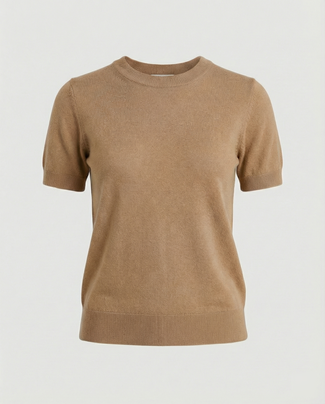 Damen Feinstrickpullover mit Kurzarmiger Silhouette und Weich Fließendem Material EB
