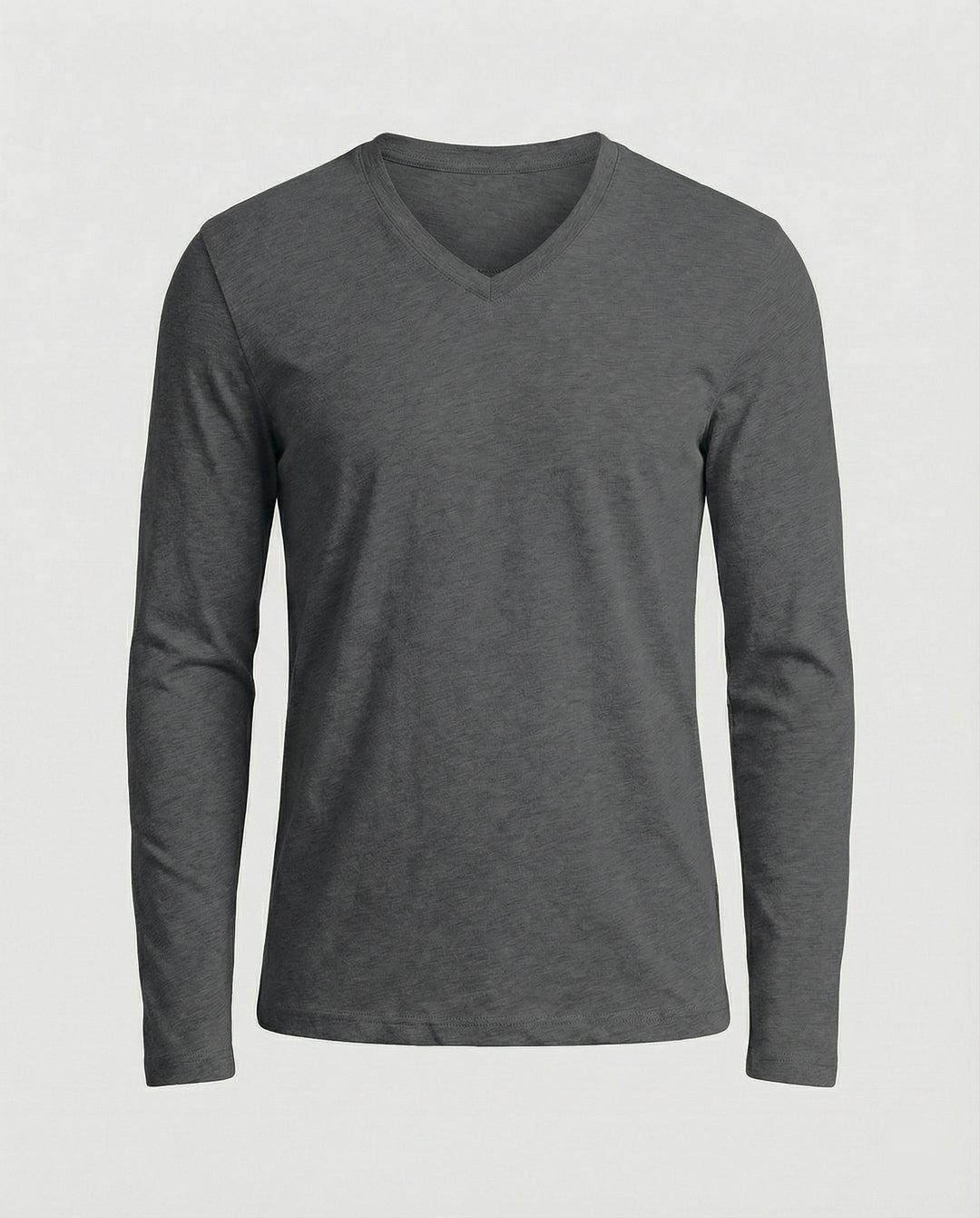 Herren lässiges V-Ausschnitt Langarmshirt EB
