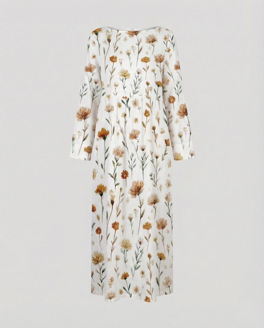 Damen Maxikleid floral mit Taschen