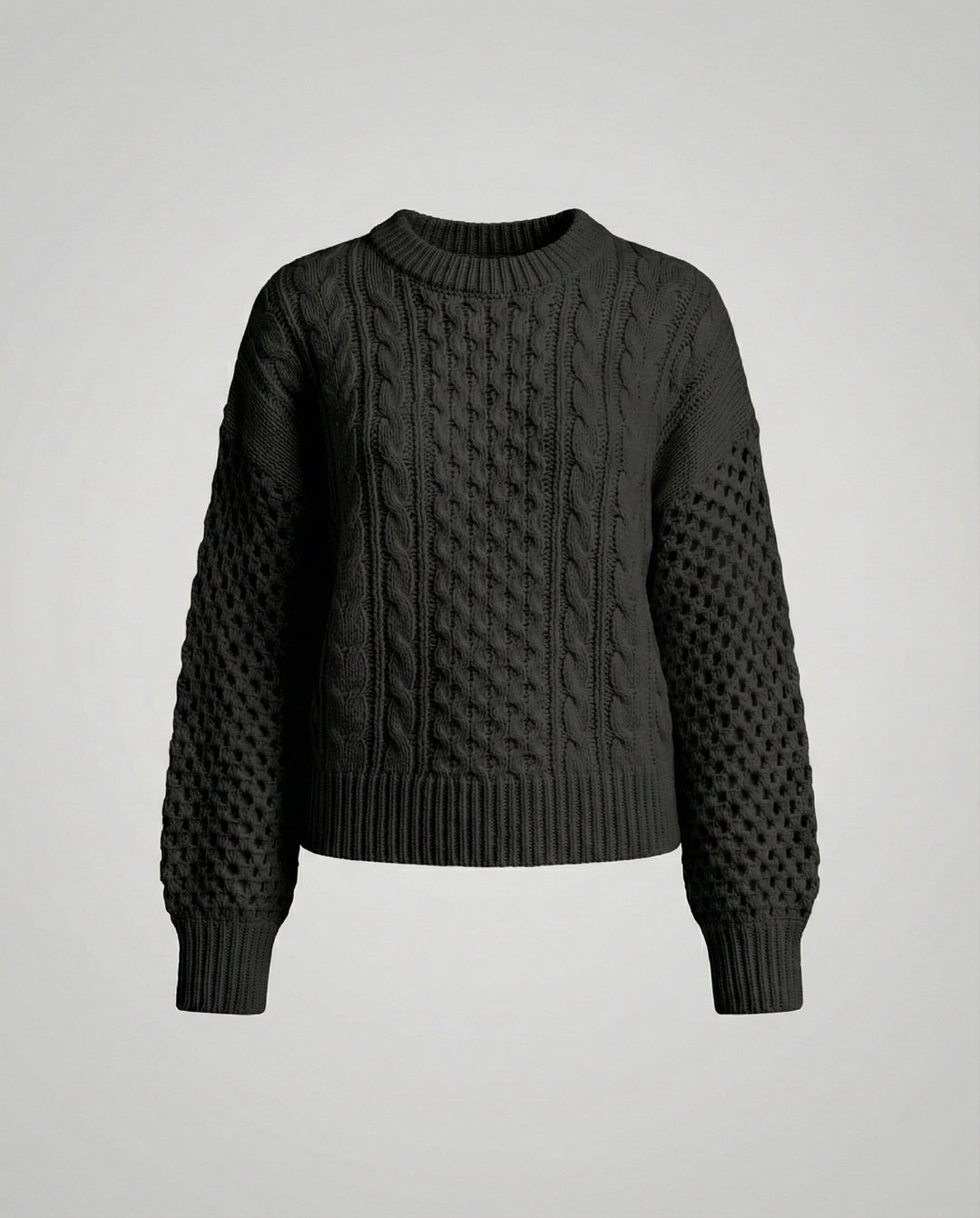 Damen Strickpullover V-Ausschnitt Weit