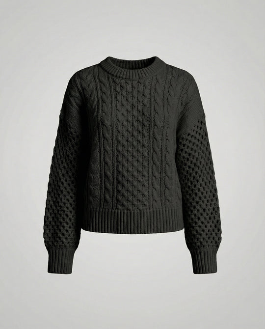Damen Strickpullover V-Ausschnitt Weit