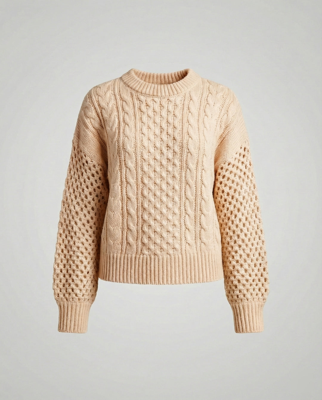 Damen Strickpullover V-Ausschnitt Weit