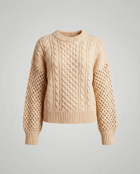 Damen Strickpullover V-Ausschnitt Weit