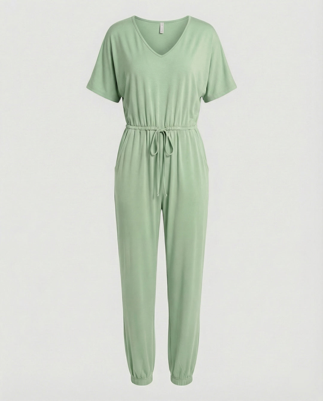 Damen Leichter Jumpsuit mit lockerer Passform und variabler Taille EB