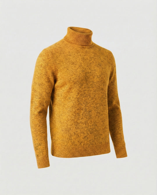 Herren Rollkragenpullover aus weichem Merinowolle EB