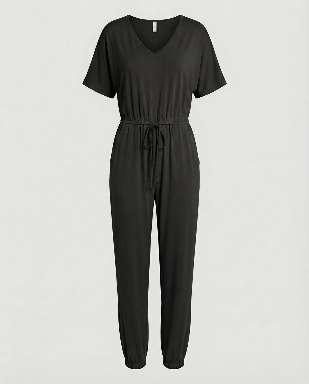 Damen Leichter Jumpsuit mit lockerer Passform und variabler Taille EB