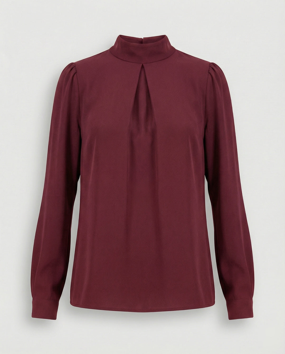 Damen elegante Bluse mit Stehkragen EB