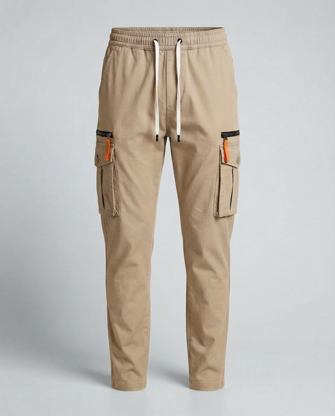Herren cargo Hose mit innovativen Taschen und elastischem Bund Hedi-Mode
