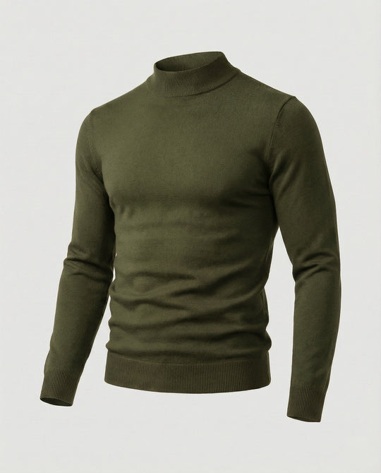 Herren eleganter Pullover mit Stehkragen EB