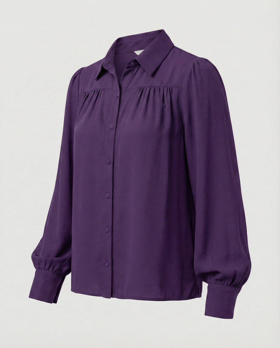 Damen Bluse mit voluminösen Ärmeln und eleganten Rüschendetails EB