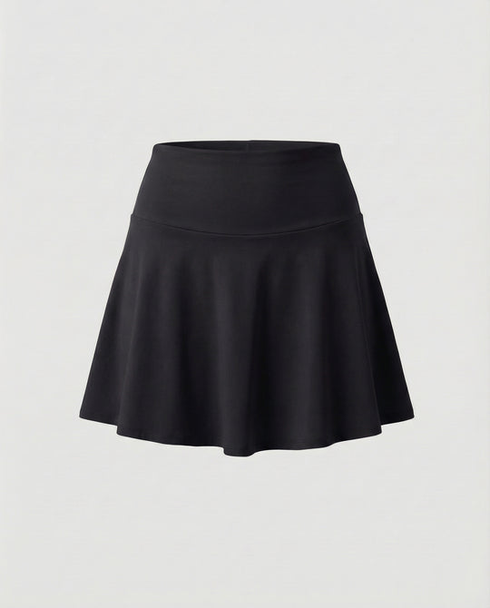 Damen hochgeschnittener Bade-Skort mit Seitentasche