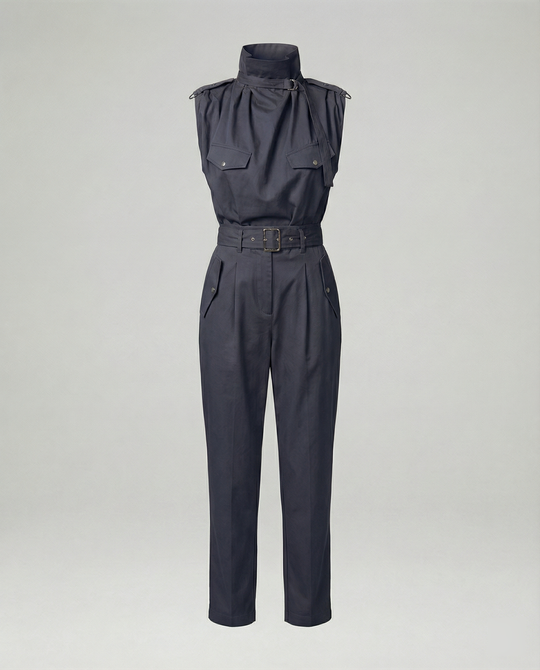 EB | Damen Stylischer Moderner Jumpsuit Ärmellos
