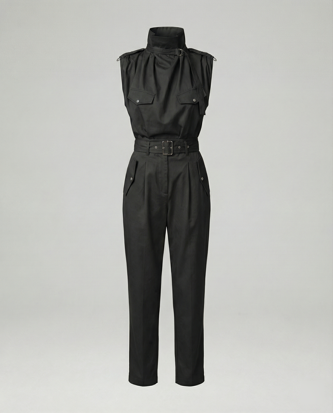 EB | Damen Stylischer Moderner Jumpsuit Ärmellos