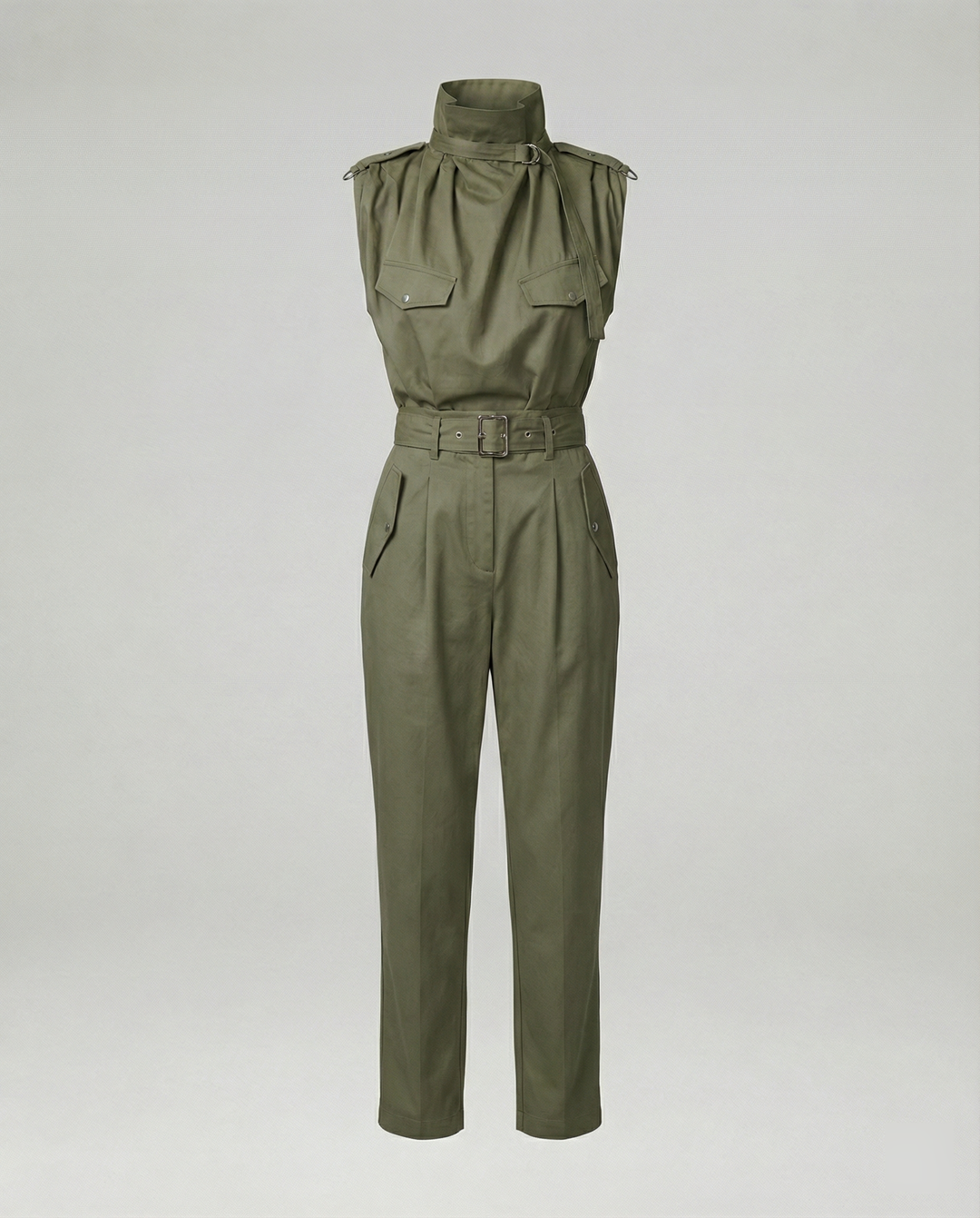 EB | Damen Stylischer Moderner Jumpsuit Ärmellos