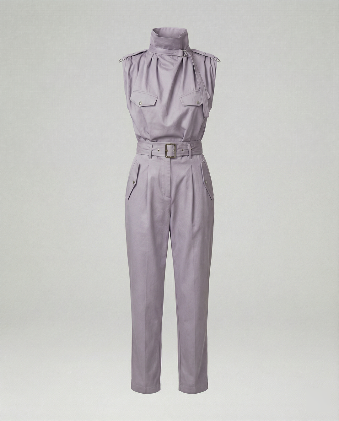EB | Damen Stylischer Moderner Jumpsuit Ärmellos