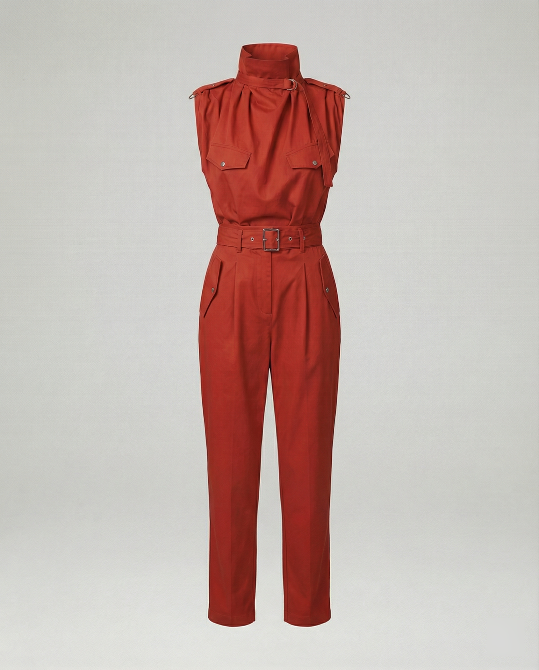 EB | Damen Stylischer Moderner Jumpsuit Ärmellos