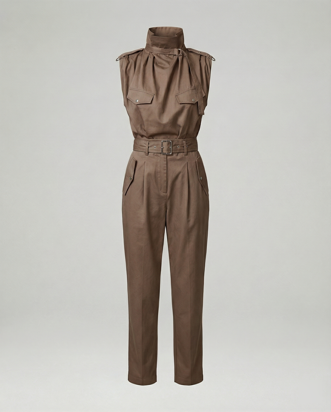 EB | Damen Stylischer Moderner Jumpsuit Ärmellos