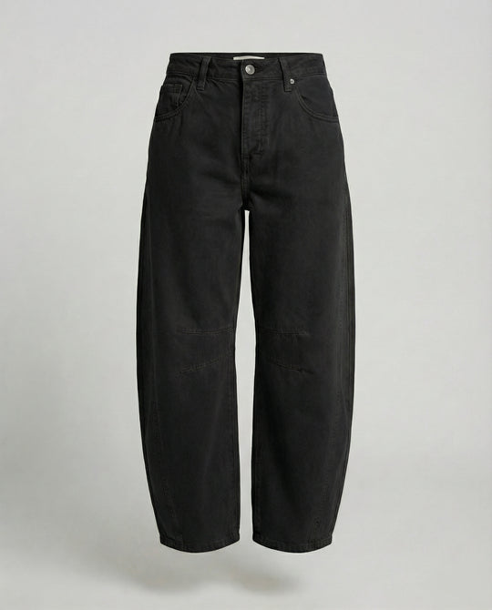 EB | Damen Trendy Weite-Bein Hose Denim