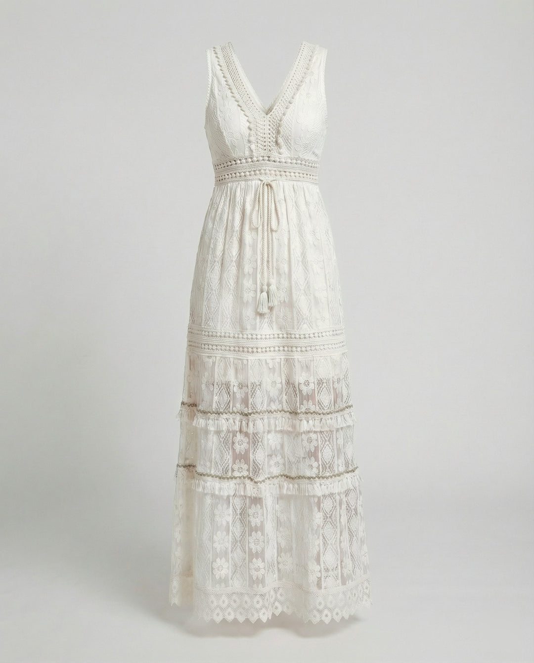 EB | Anmutiges Boho-Spitzenkleid für Den Sommer