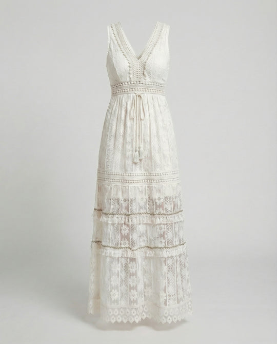 EB | Anmutiges Boho-Spitzenkleid für Den Sommer