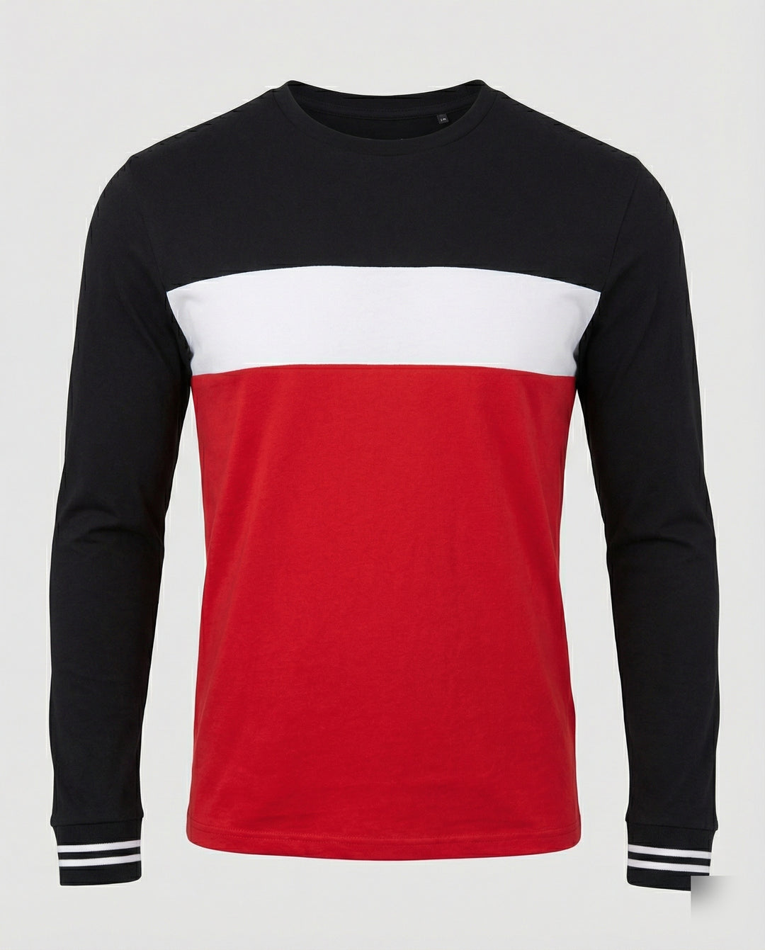 Herren Langarmshirt mit sportlichen Farbakzenten und bequemer Passform EB