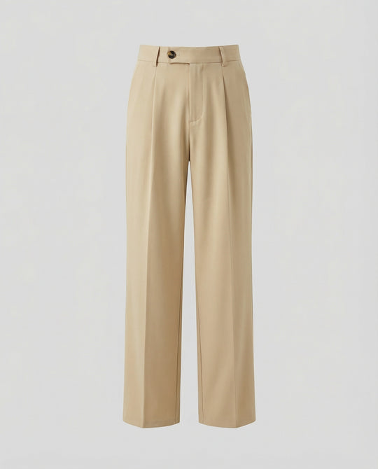 Freizeitkleidung Damen Bundfaltenhose Weit
