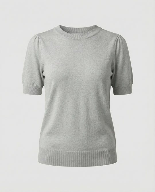 Damen Baumwollpullover mit kurzem Arm EB