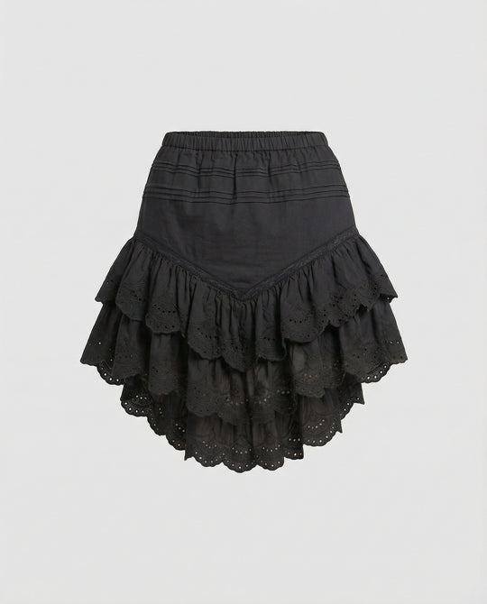 Freizeitkleidung Damen Volant Minirock