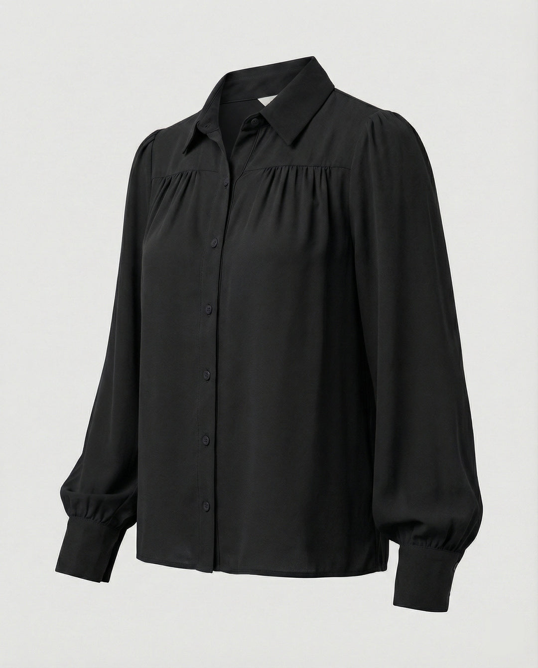 Damen Bluse mit voluminösen Ärmeln und eleganten Rüschendetails EB