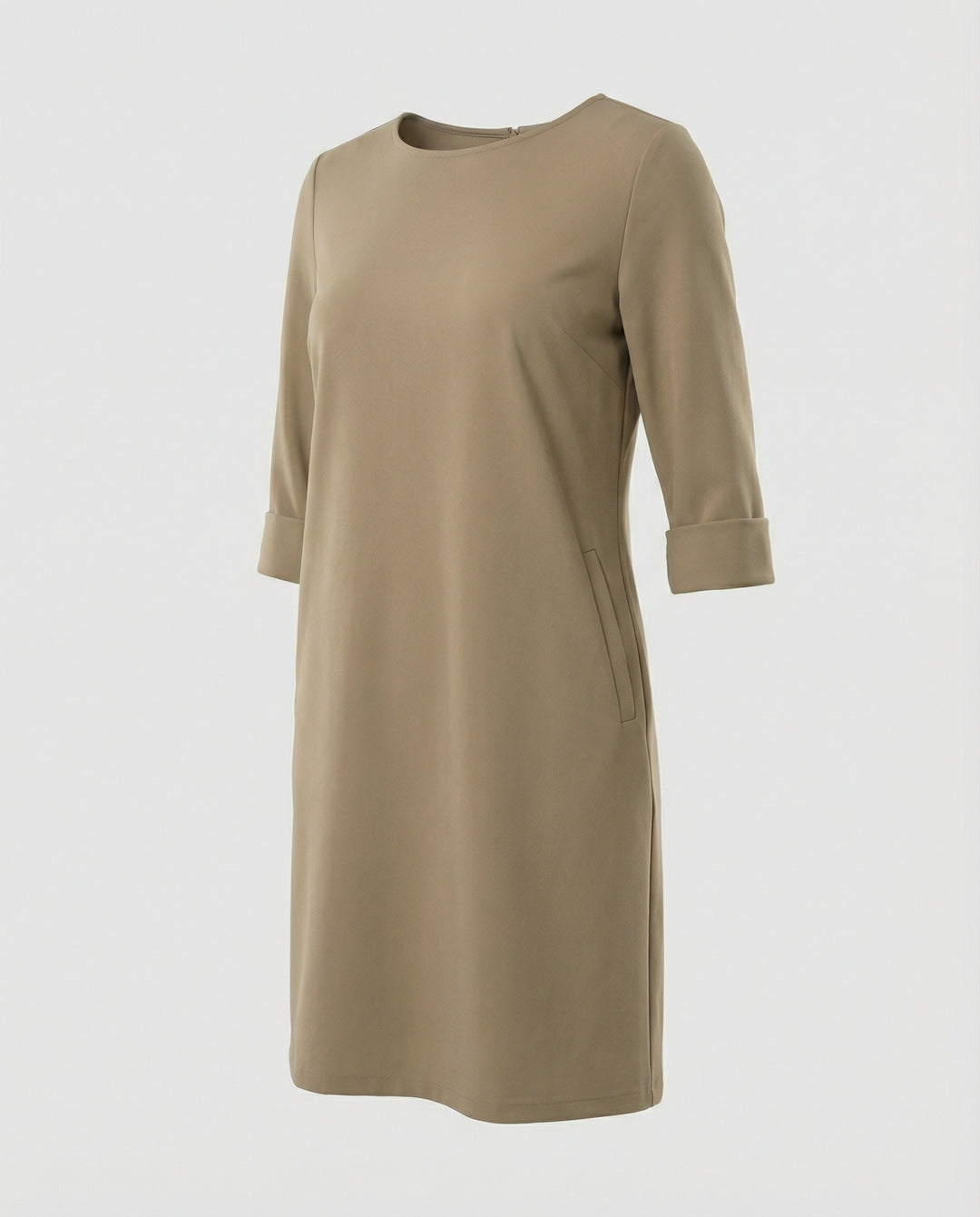 Damen Elegantes Etuikleid mit Langen Ärmeln | EB