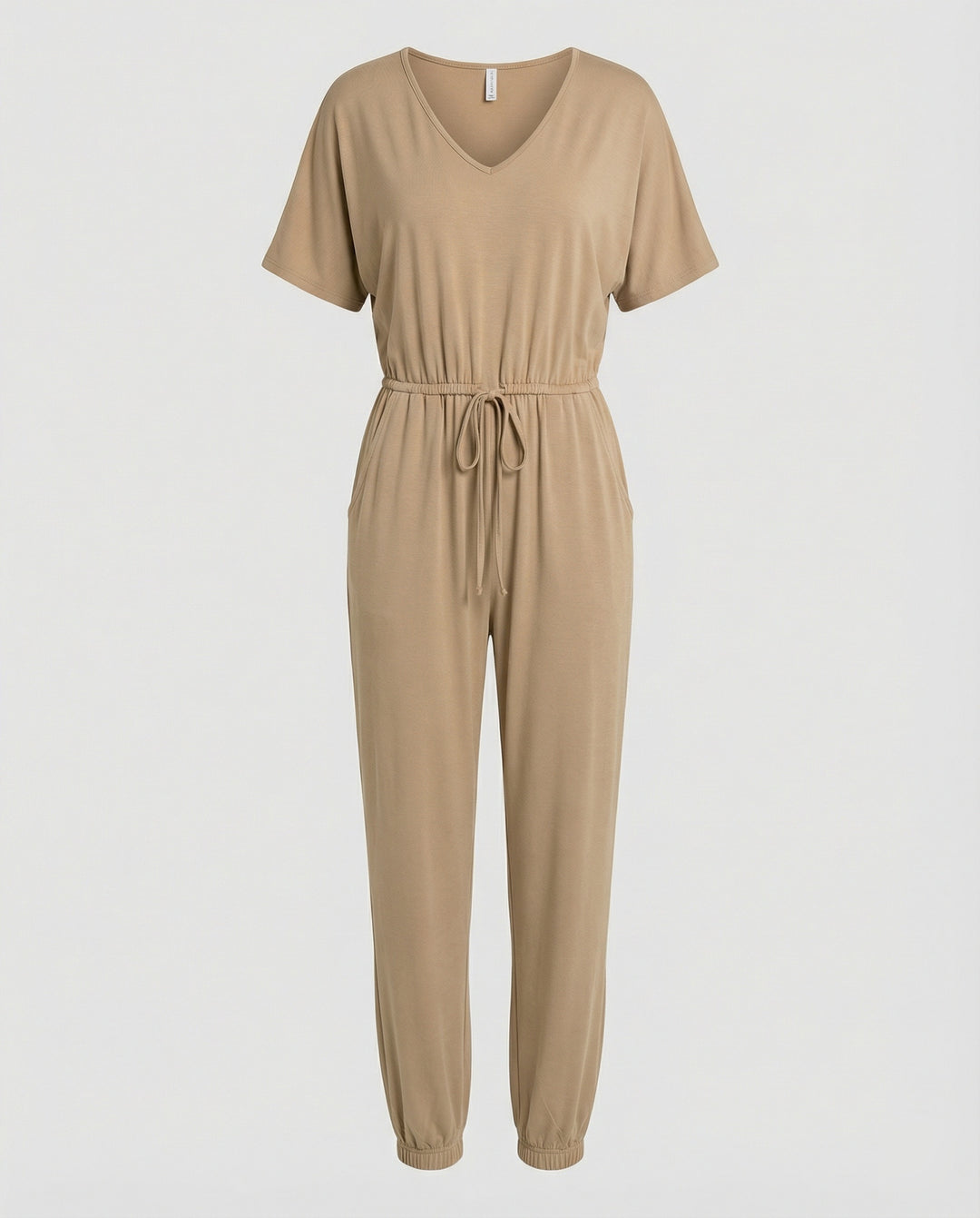 Damen Leichter Jumpsuit mit lockerer Passform und variabler Taille EB