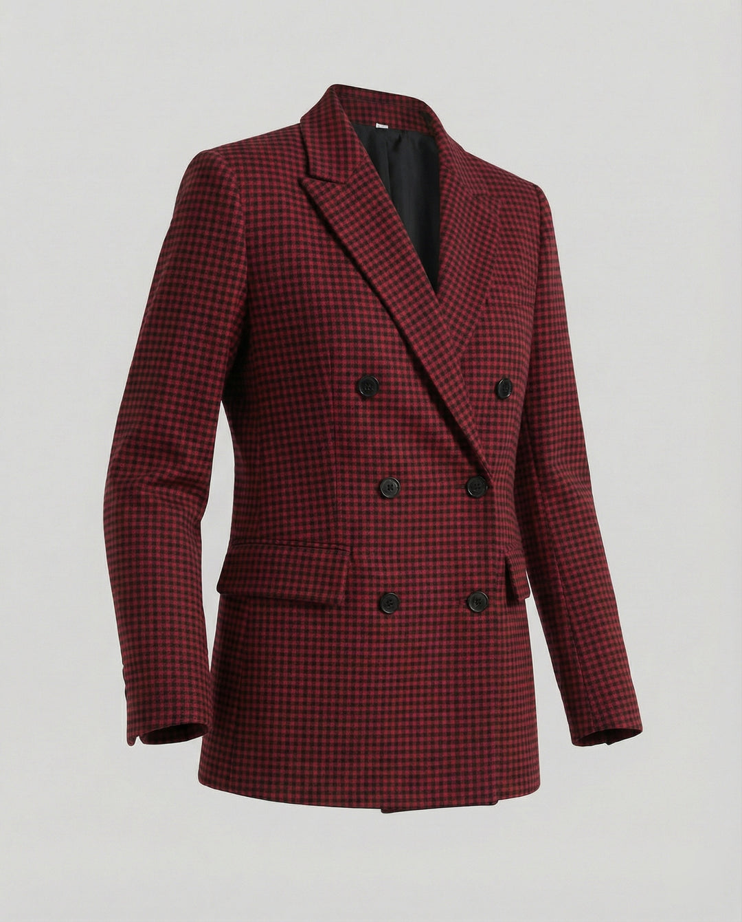 EB | Kariertes Doppelbreasted Blazer